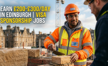 Construction Worker Jobs in Edinburgh, UK - Earn £200 to £300 Day with Visa Sponsorship